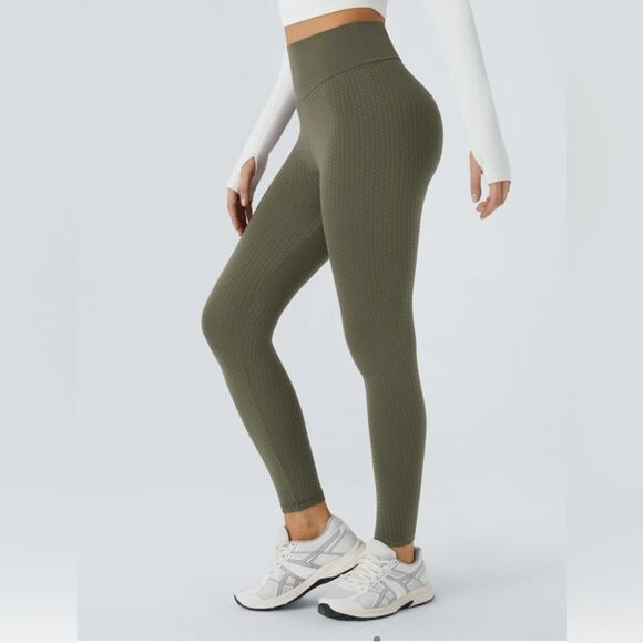 Halara Seamless Flow High Waisted Jacquard Butt Lifting Leggings, S NWT - Picture 3 of 12